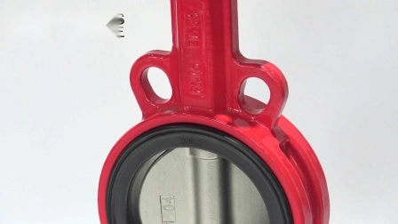 Válvula de mariposa tipo oblea con revestimiento de caucho blando NBR/FKM concéntrico de alto rendimiento con caja de cambios con manija de palanca 125 lb/150 lb/tabla D/E/F/Cl125/Cl150